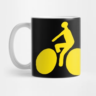 Yellow bicycle Mug